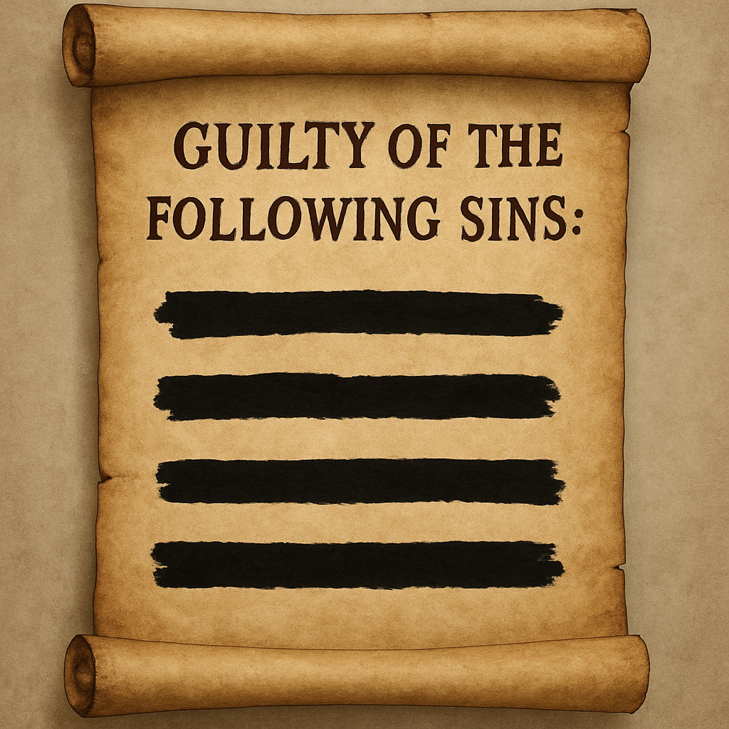 Scroll of sins blotted out